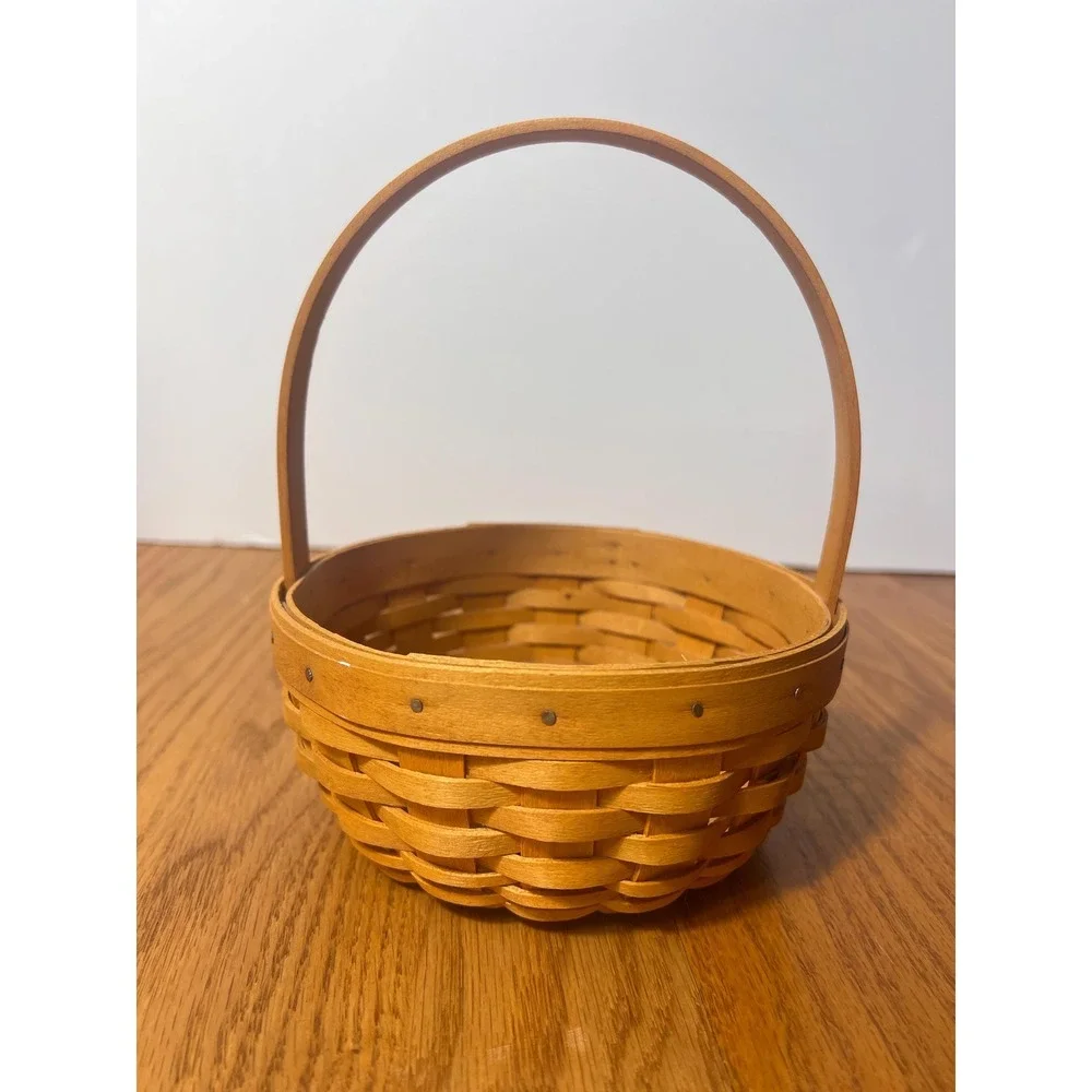 Longaberger 2001 Edition Small Gathering Basket Handwoven Ohio USA Easter Decor